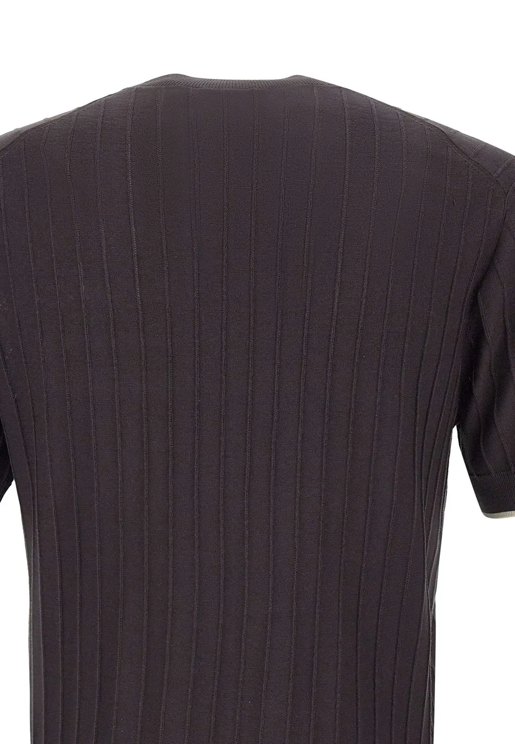 Paolo Pecora Ribbed Crew Neck T-Shirt