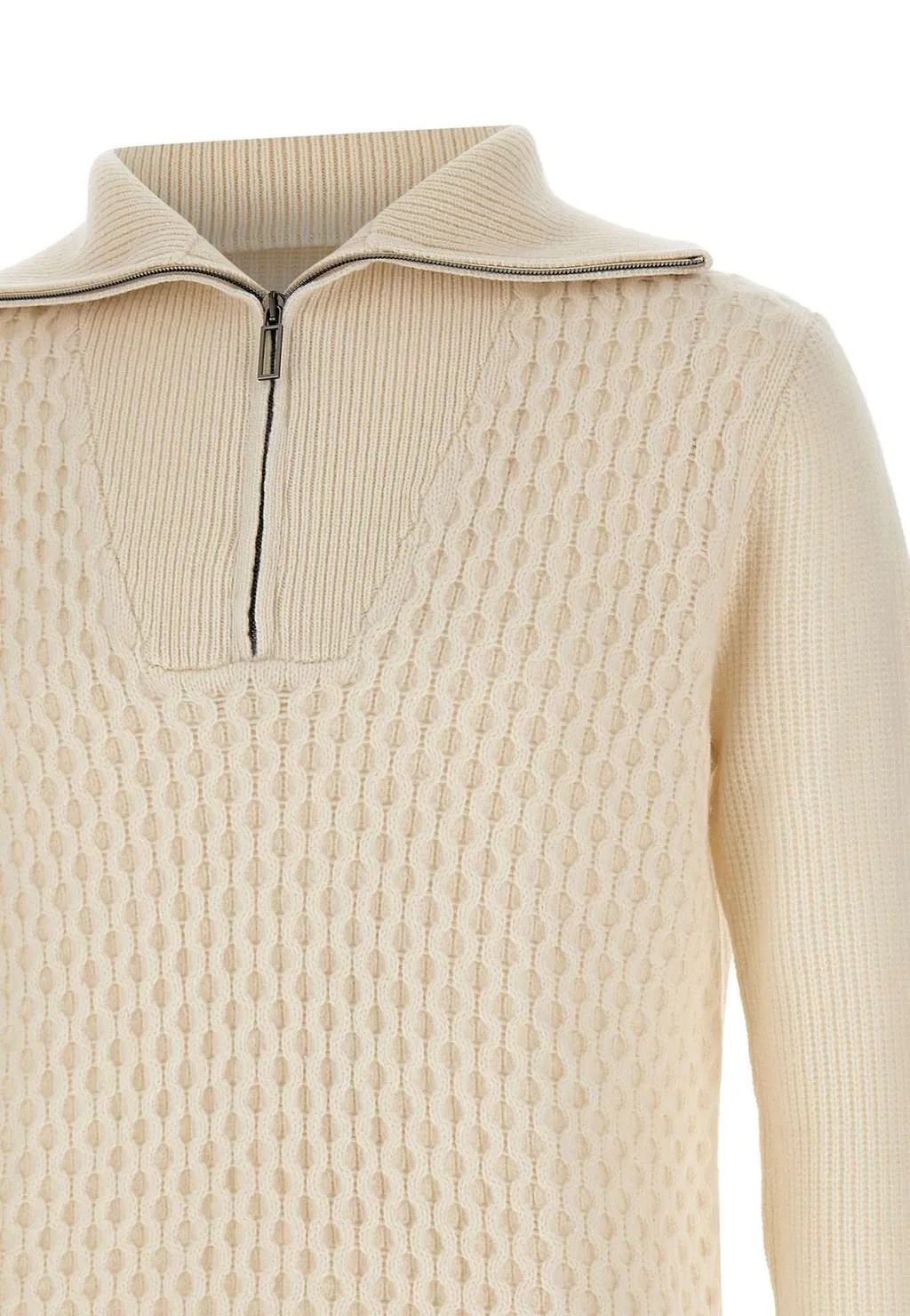 Paolo Pecora Honeycomb Half-Zip Knitwear