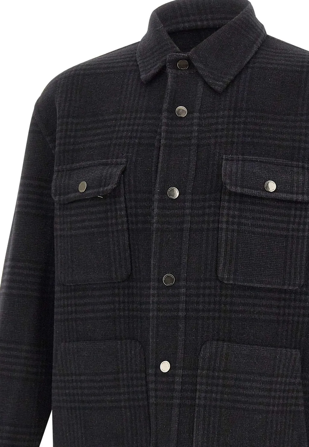 Paolo Pecora Micro Check Wool Jacket