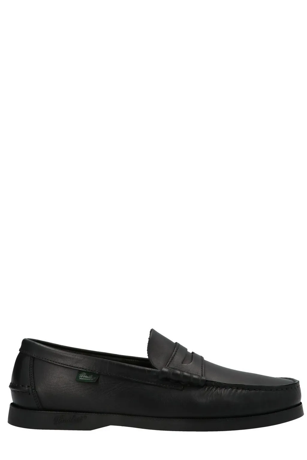 Paraboot Logo Label Round Toe Loafers