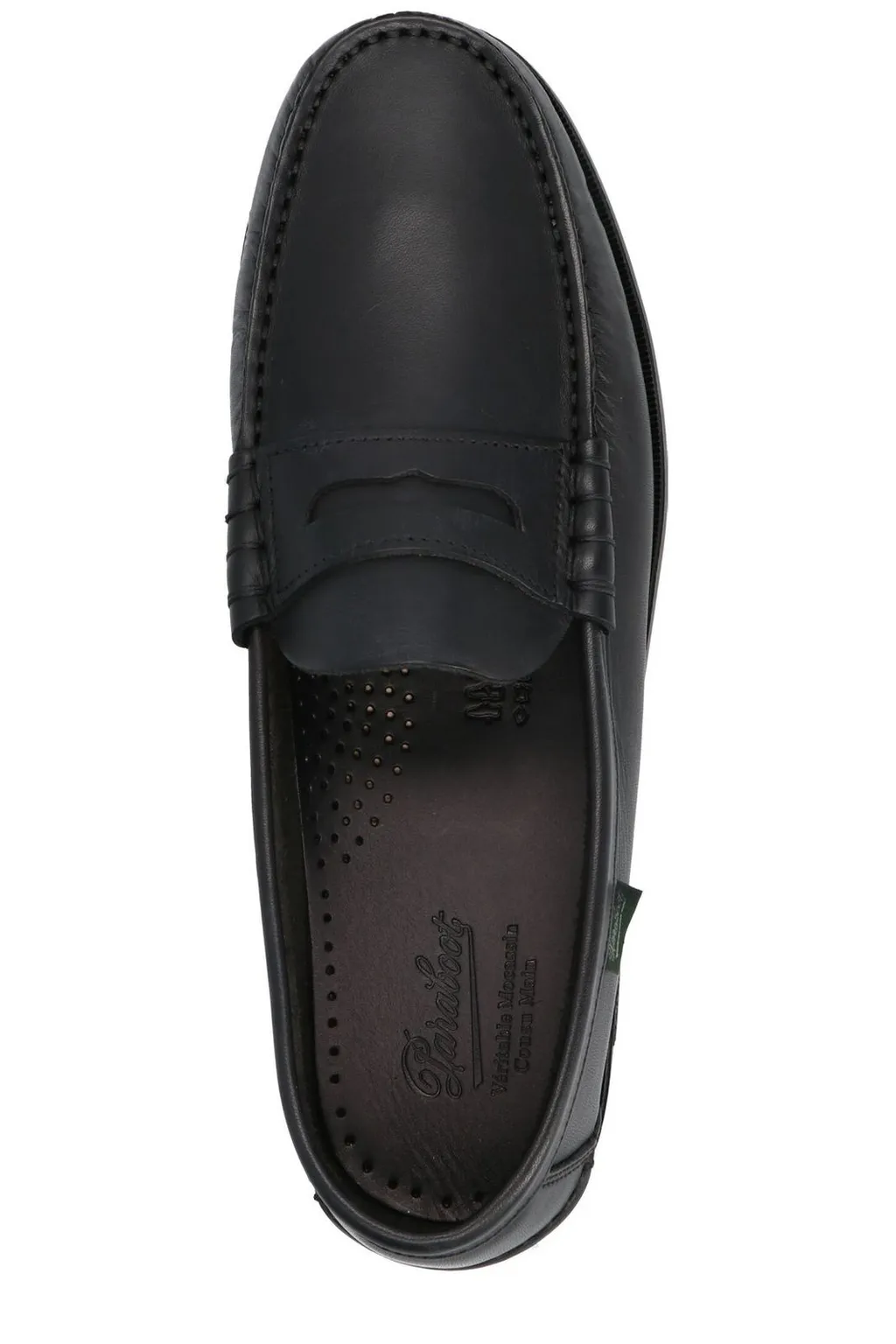 Paraboot Logo Label Round Toe Loafers