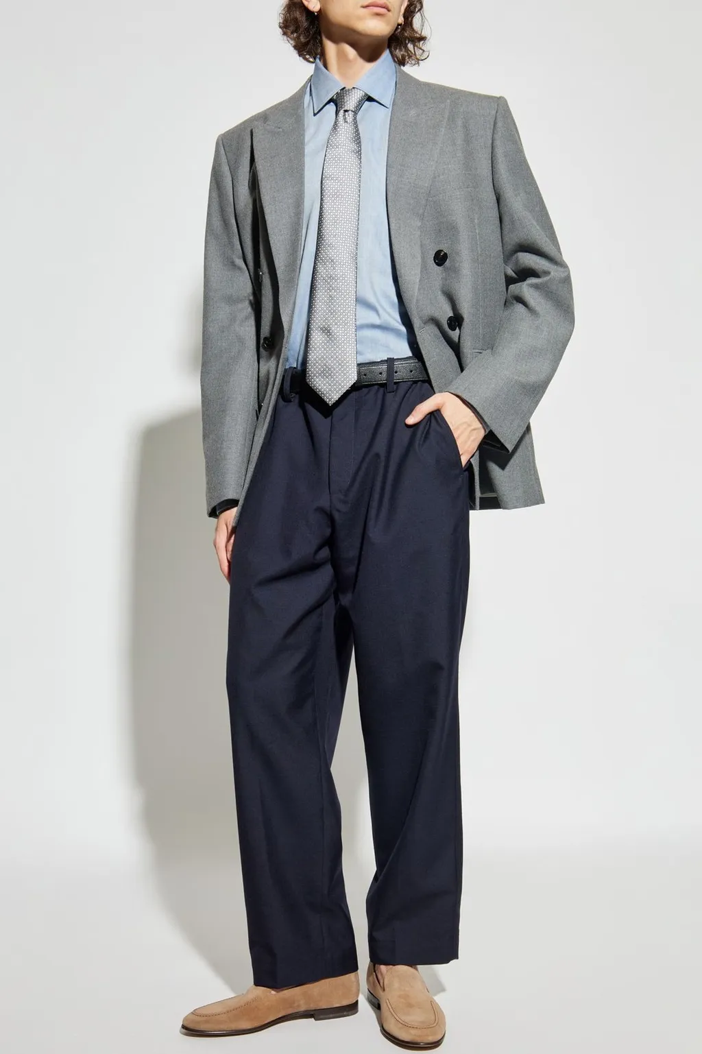 Paul & Shark Herringbone Pattern Shirt