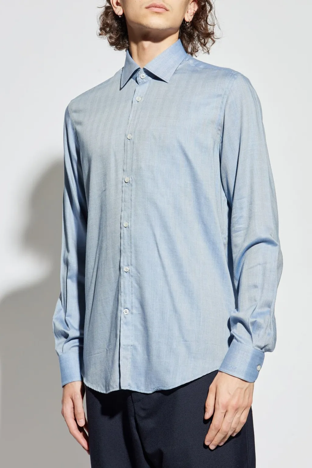 Paul & Shark Herringbone Pattern Shirt