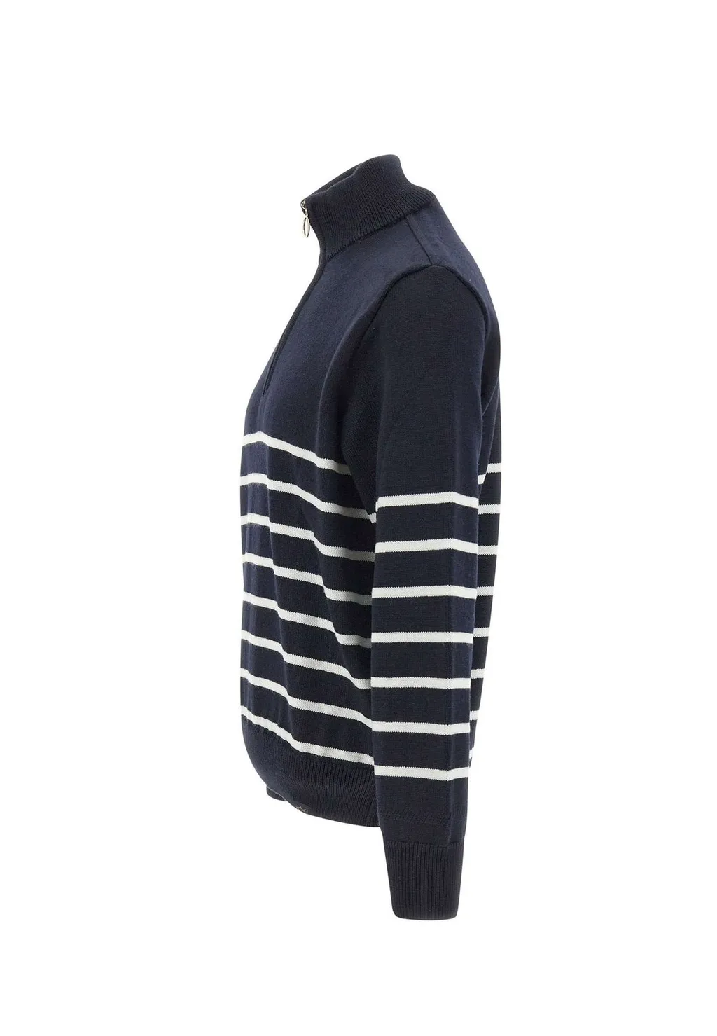 Paul & Shark Striped Half-Zip Sweater