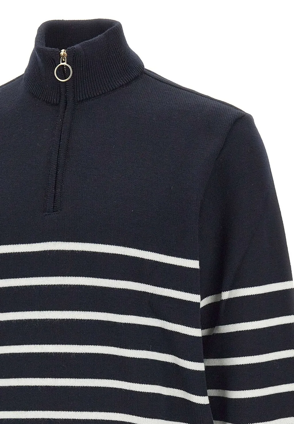 Paul & Shark Striped Half-Zip Sweater