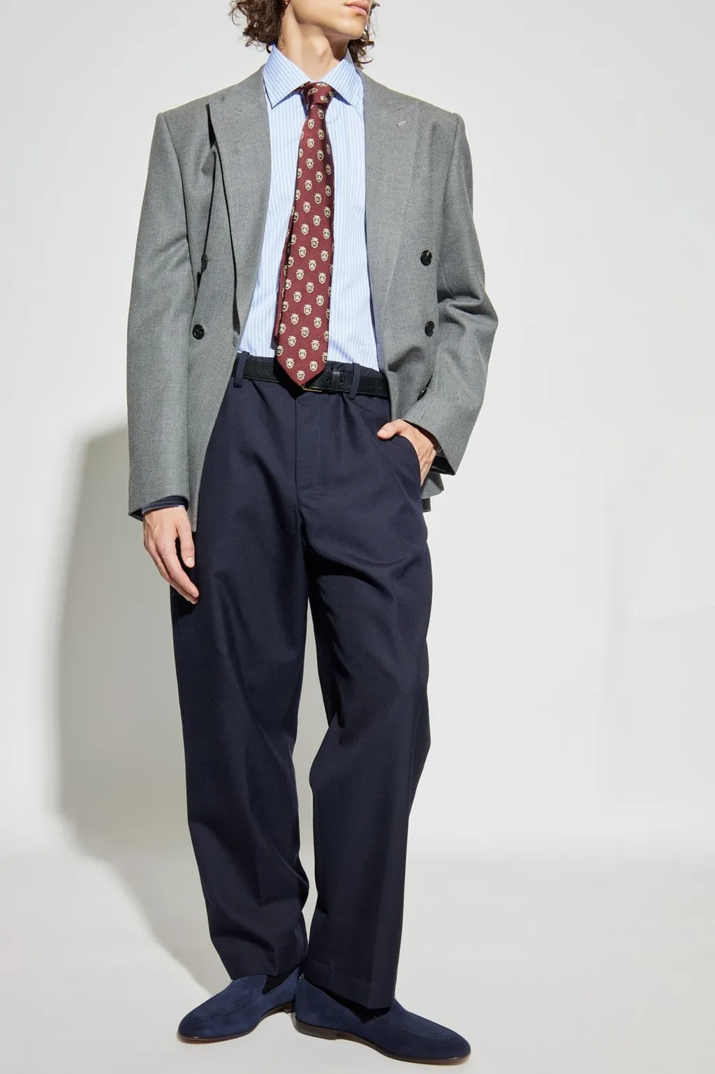 Paul & Shark Striped Pattern Shirt