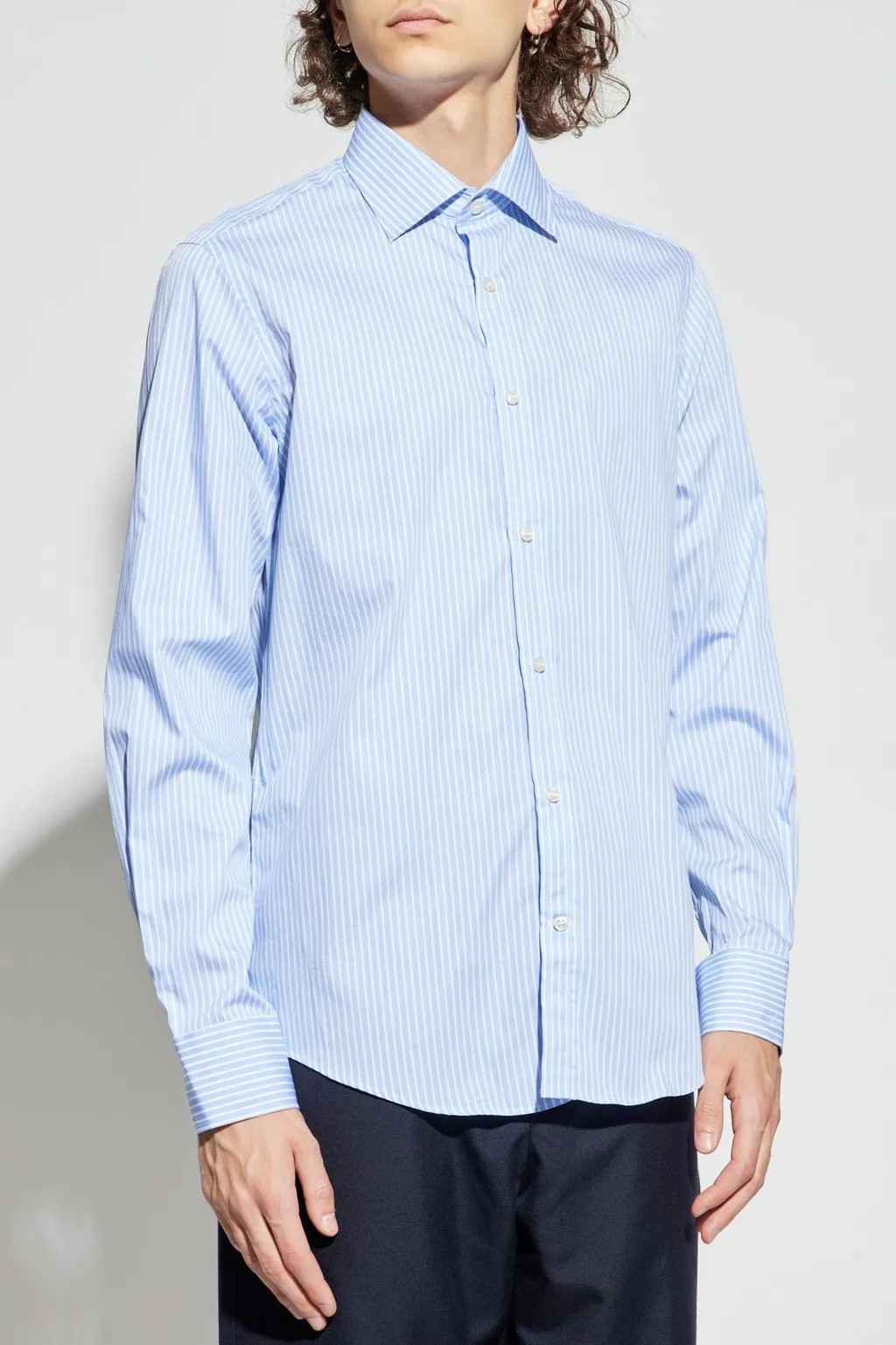 Paul & Shark Striped Pattern Shirt