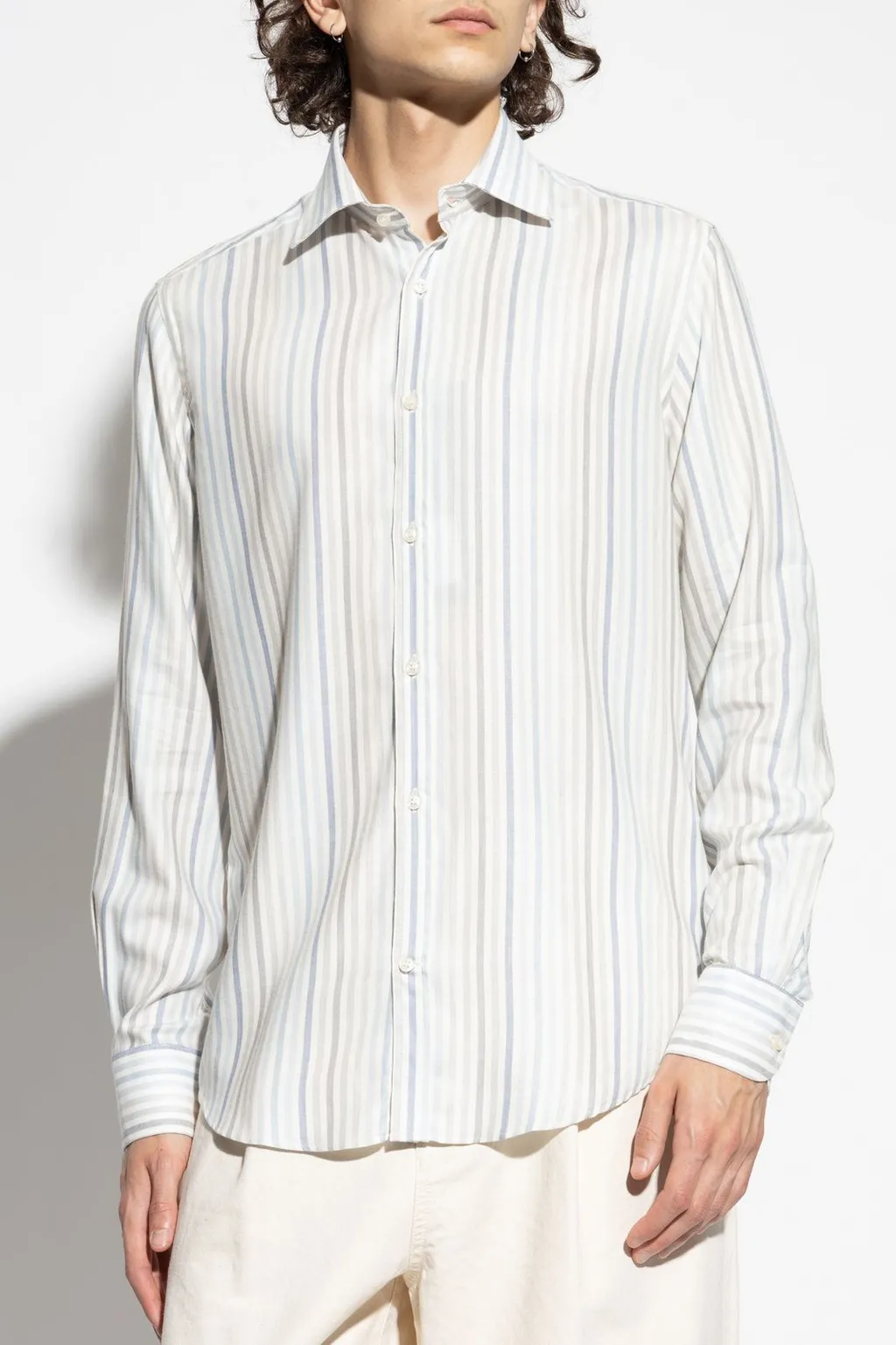 Paul & Shark Striped Button-Up Shirt