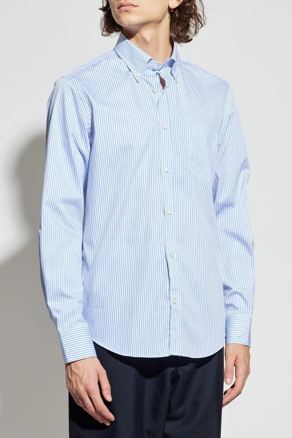 Paul & Shark Striped Button-Up Shirt