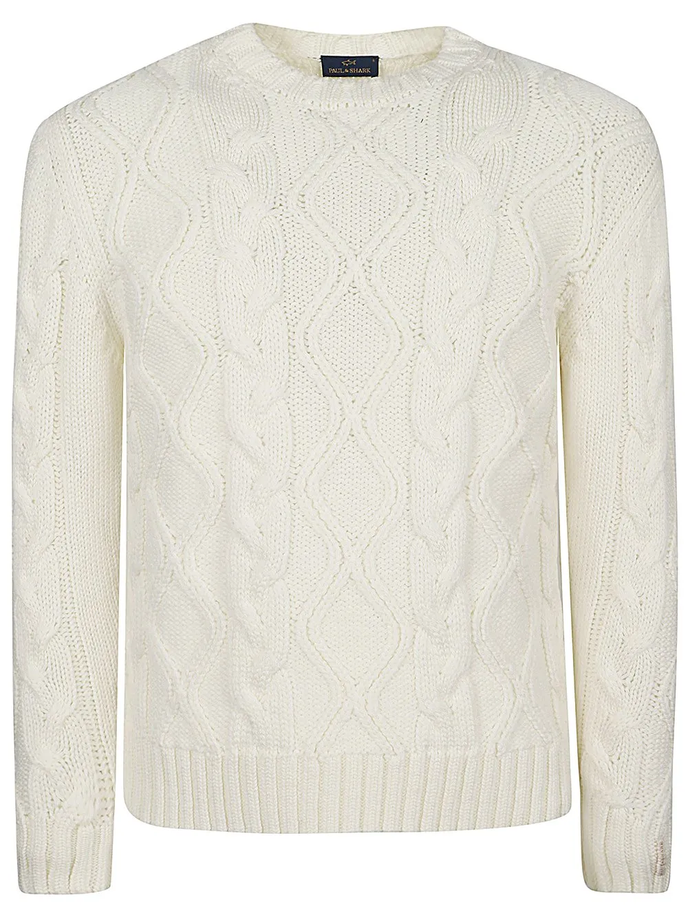 Paul & Shark Cable Knit Crew Neck Sweater