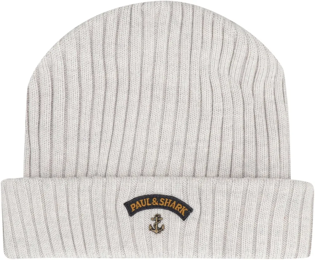 Paul & Shark Ribbed Knit Beanie