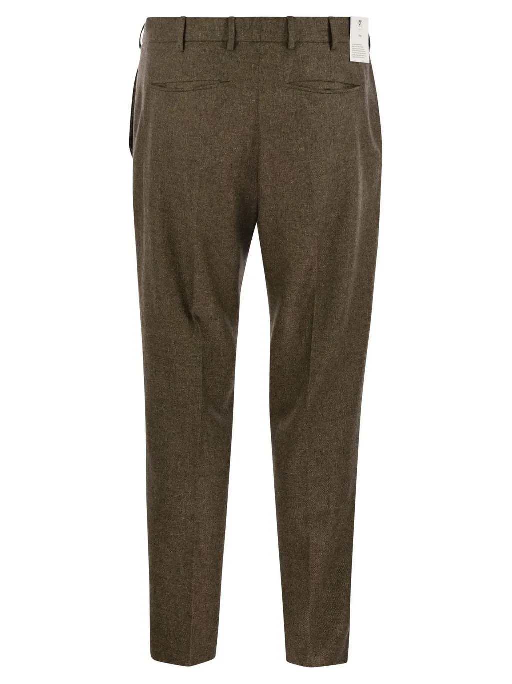 Pt Torino Flannel Straight-Leg Pants