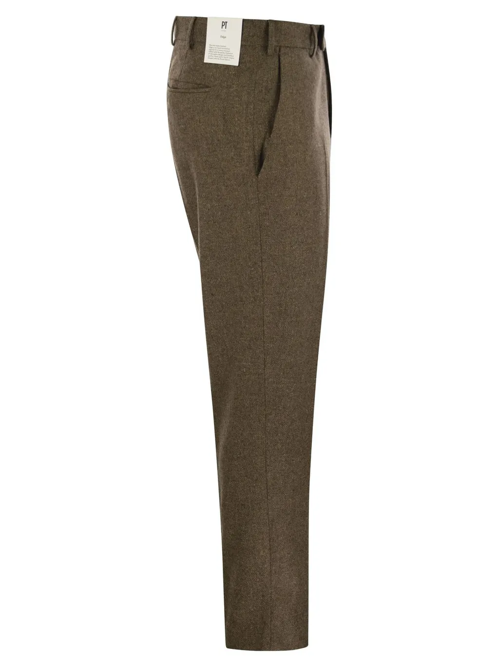 Pt Torino Flannel Straight-Leg Pants