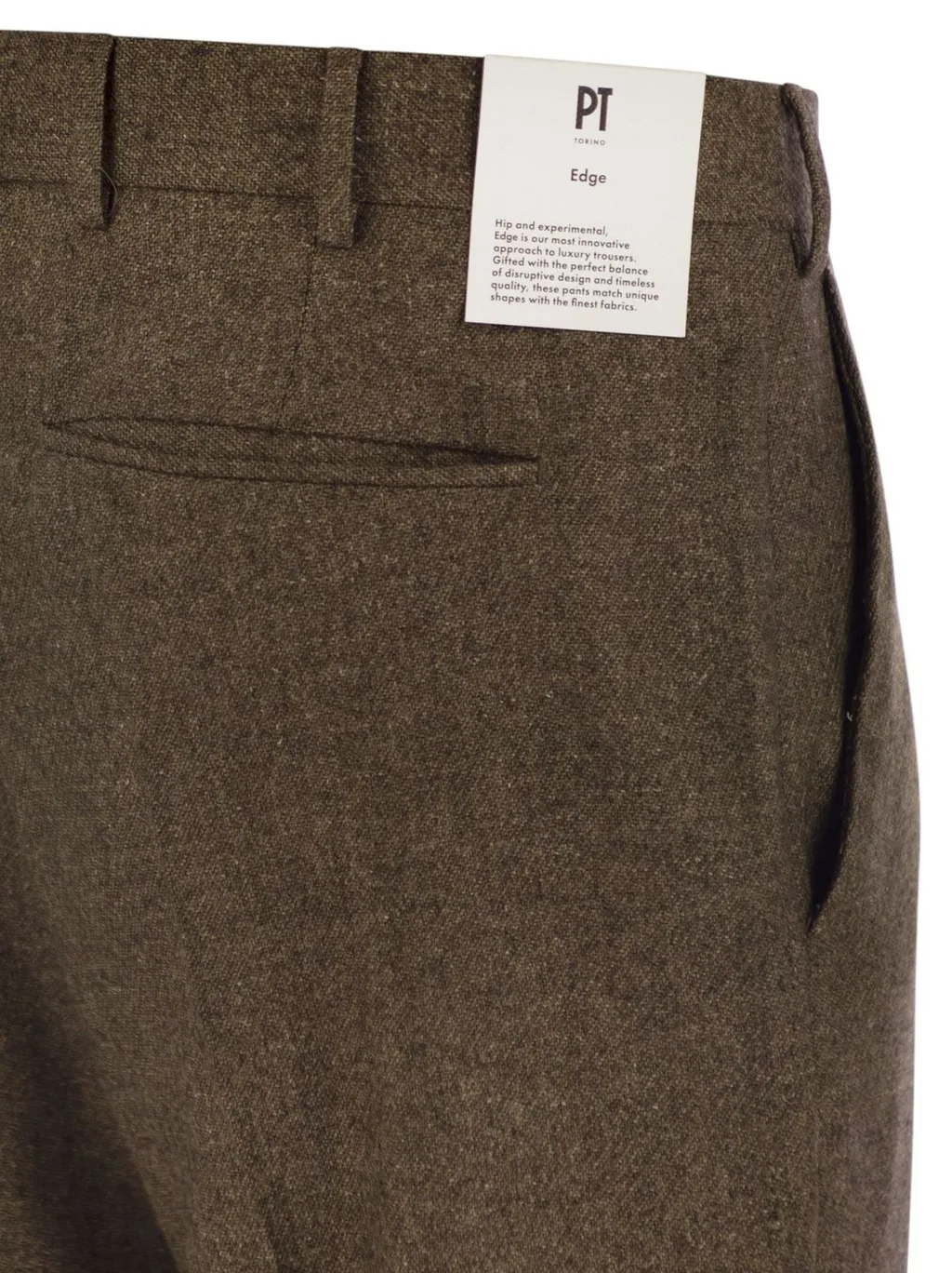 Pt Torino Flannel Straight-Leg Pants