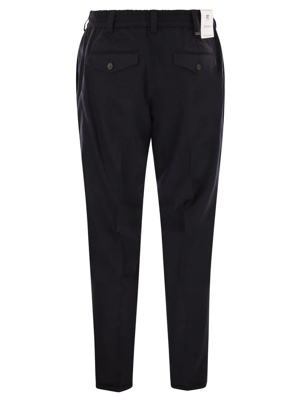Pt Torino Elastic Waistband Trousers