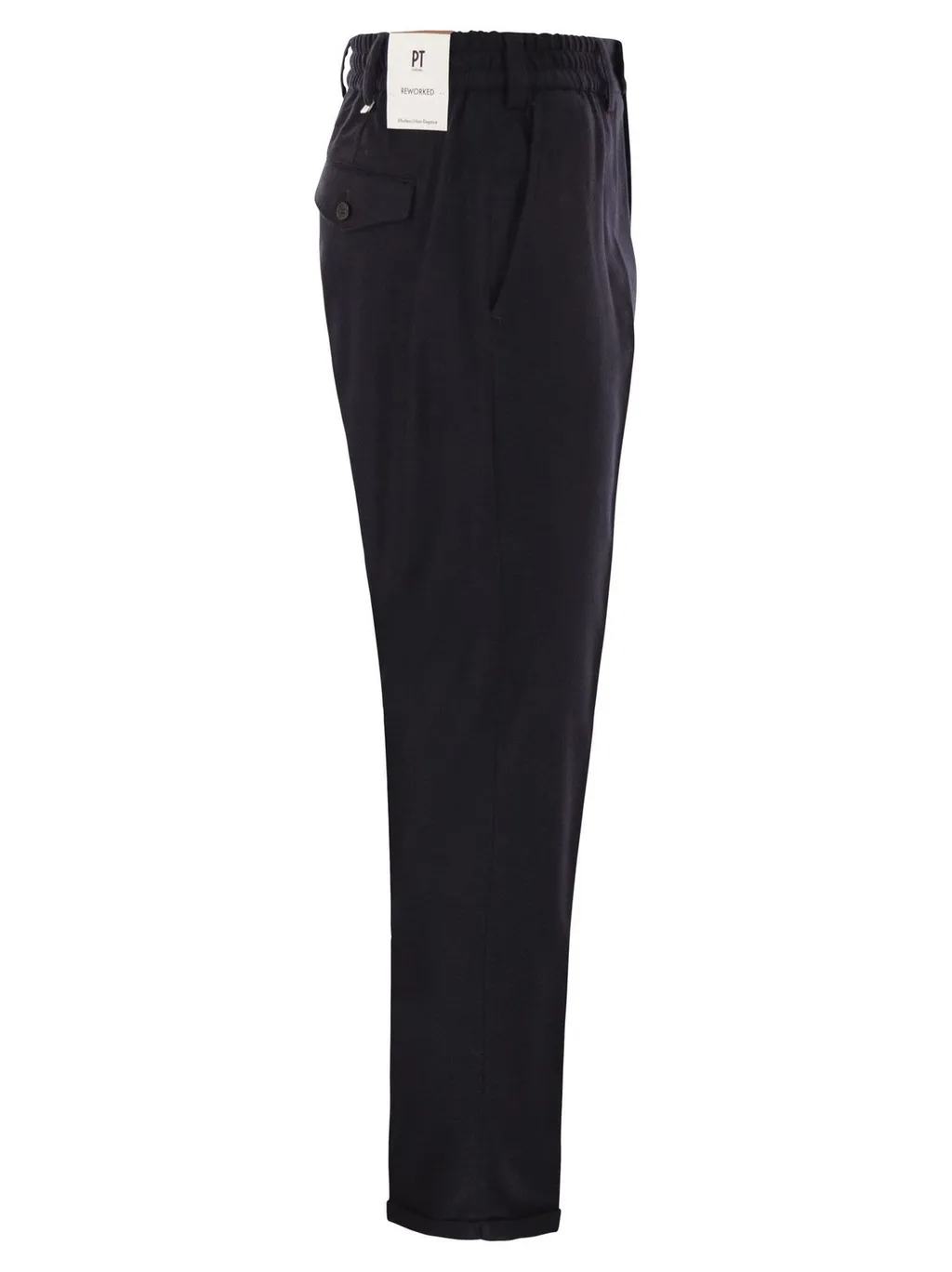 Pt Torino Elastic Waistband Trousers