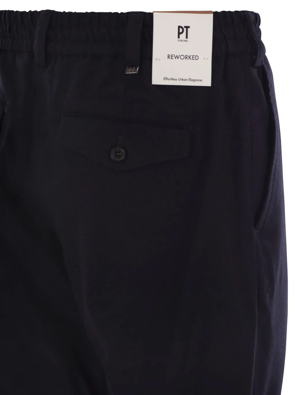 Pt Torino Elastic Waistband Trousers