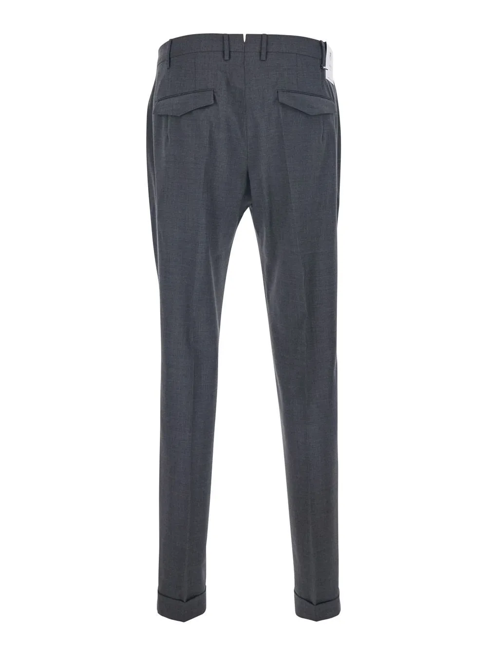 Pt Torino Turn-Up Wool Stretch Pants