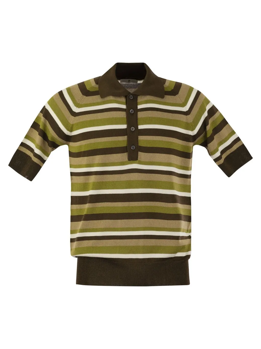 Pt Torino Striped Polo Shirt