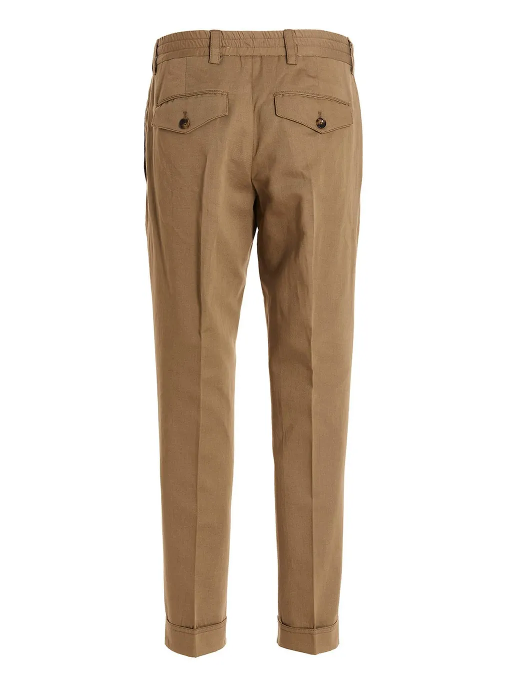 Pt Torino Cropped Turn-Up Hem Trousers