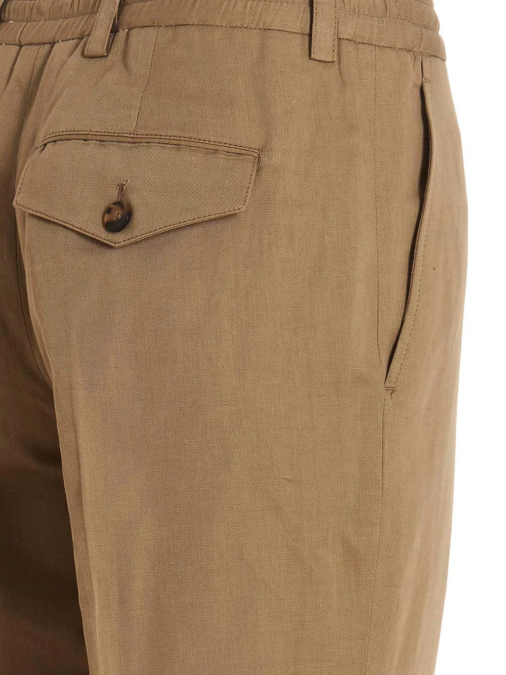 Pt Torino Cropped Turn-Up Hem Trousers