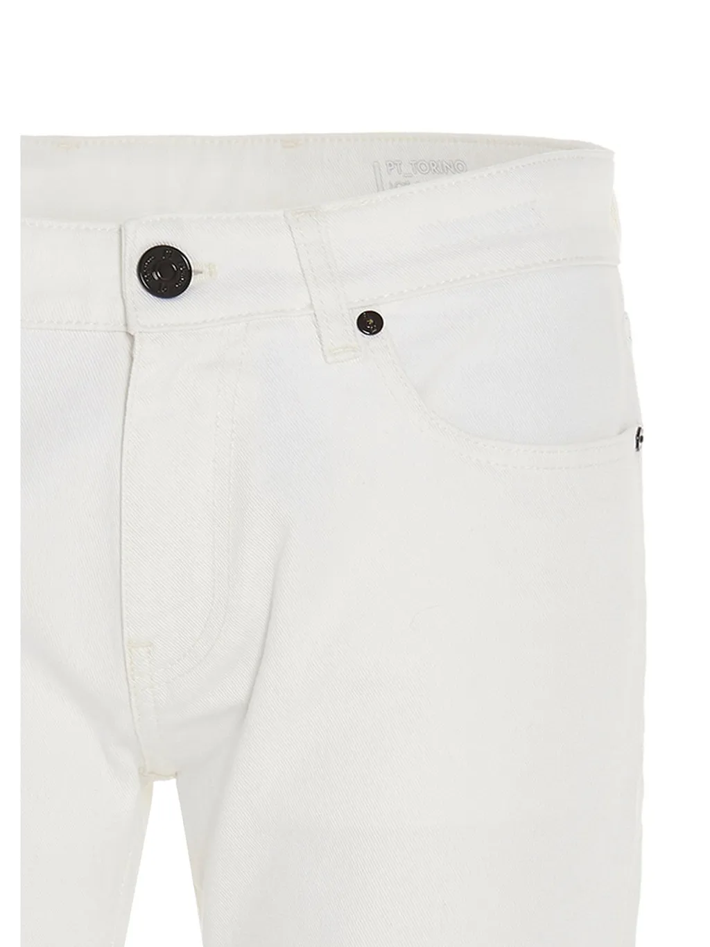 Pt Torino Logo Patch Slim-Fit Jeans