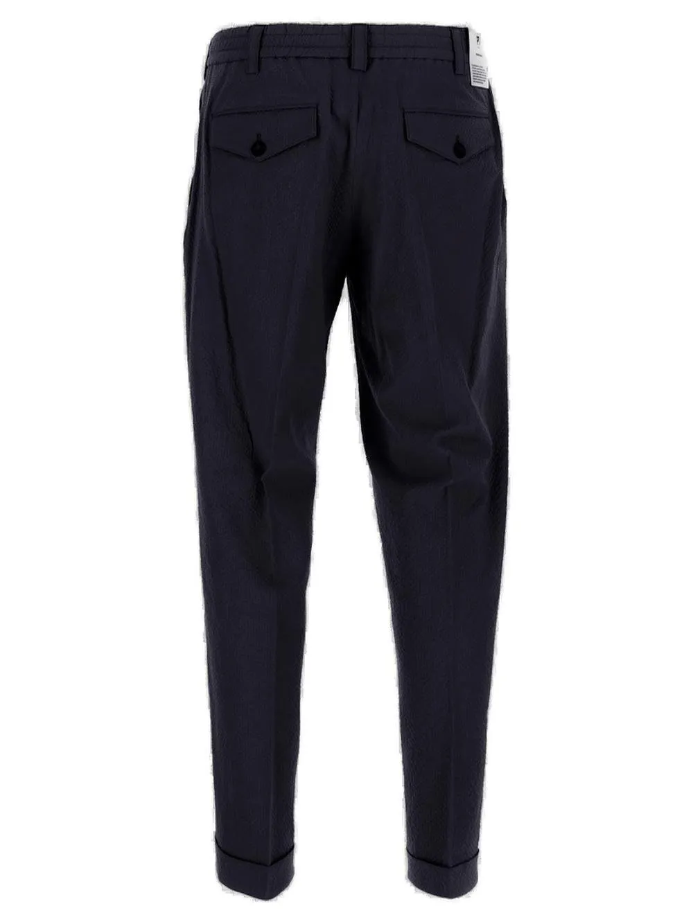 Pt Torino Tapered-Leg Turn-Up Hem Chino Trousers