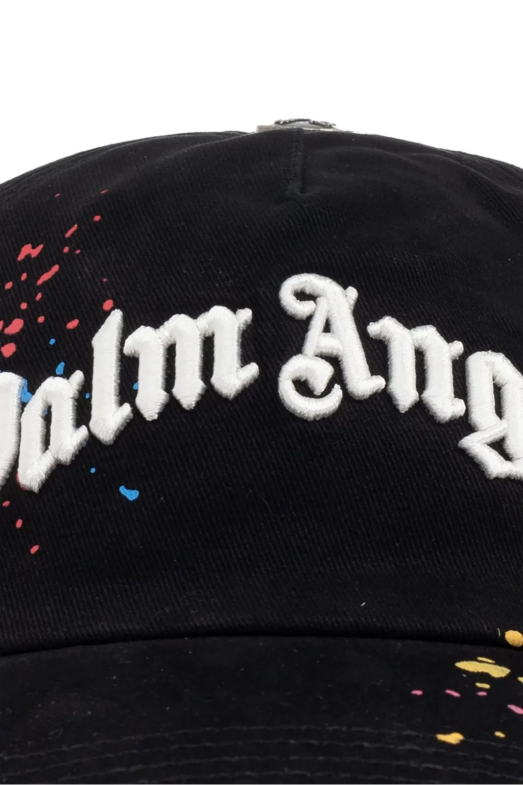 Palm Angels Logo Embroidered Baseball Cap
