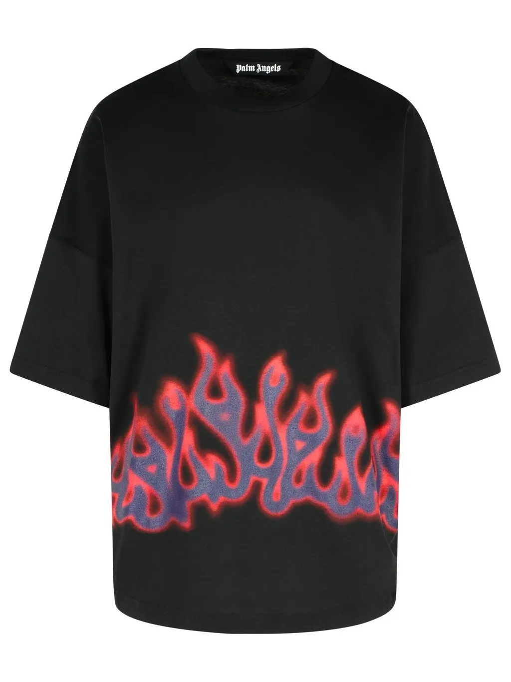 Palm Angels Flames Pattern Oversized T-Shirt