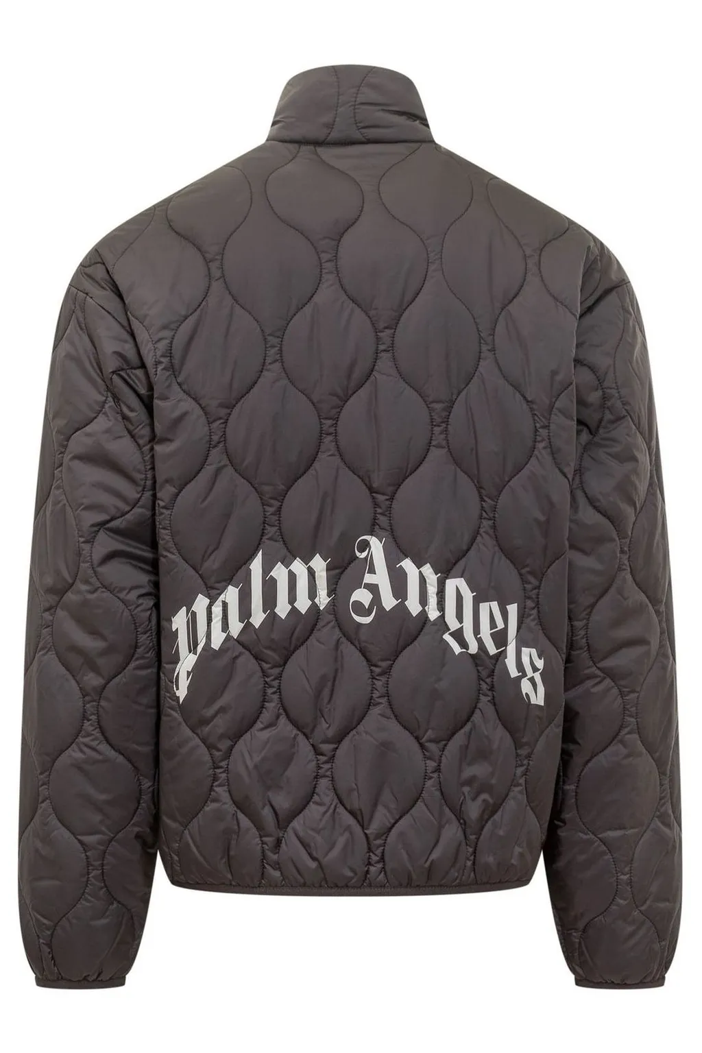 Palm Angels Curved Logo Quilted Jacket