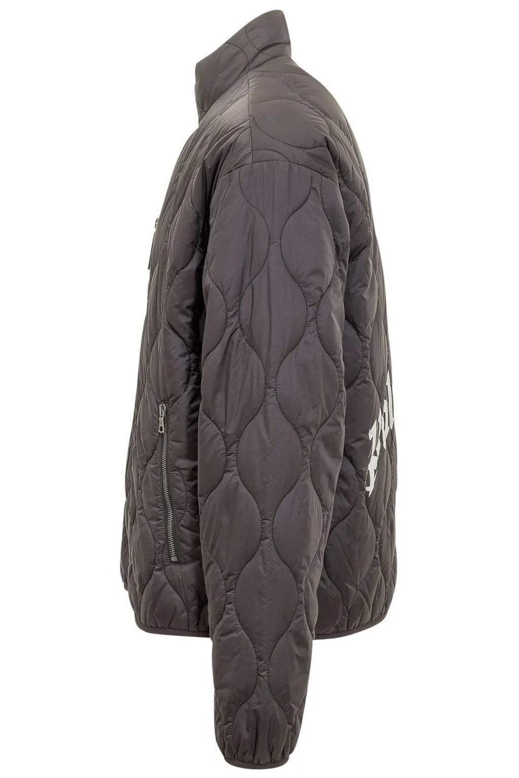 Palm Angels Curved Logo Quilted Jacket