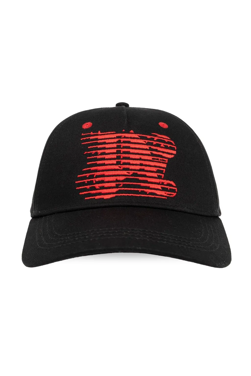 Palm Angels Racing Monogram-Embroidered Curved Peak Baseball Cap