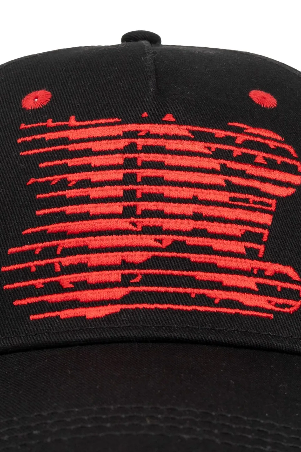 Palm Angels Racing Monogram-Embroidered Curved Peak Baseball Cap