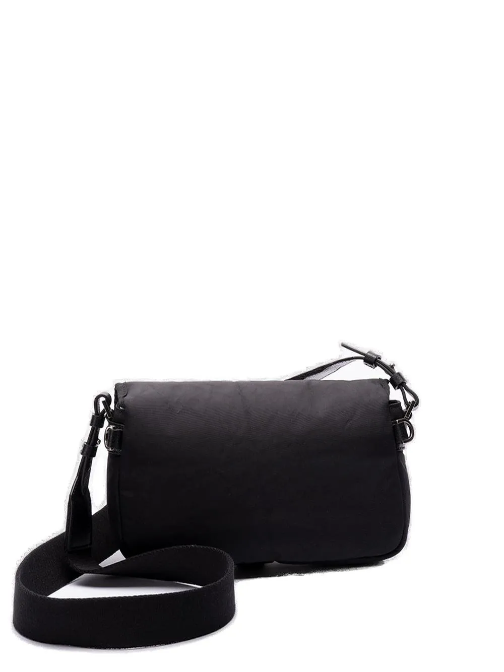 Palm Angels Monogram Debossed Foldover Top Crossbody Bag