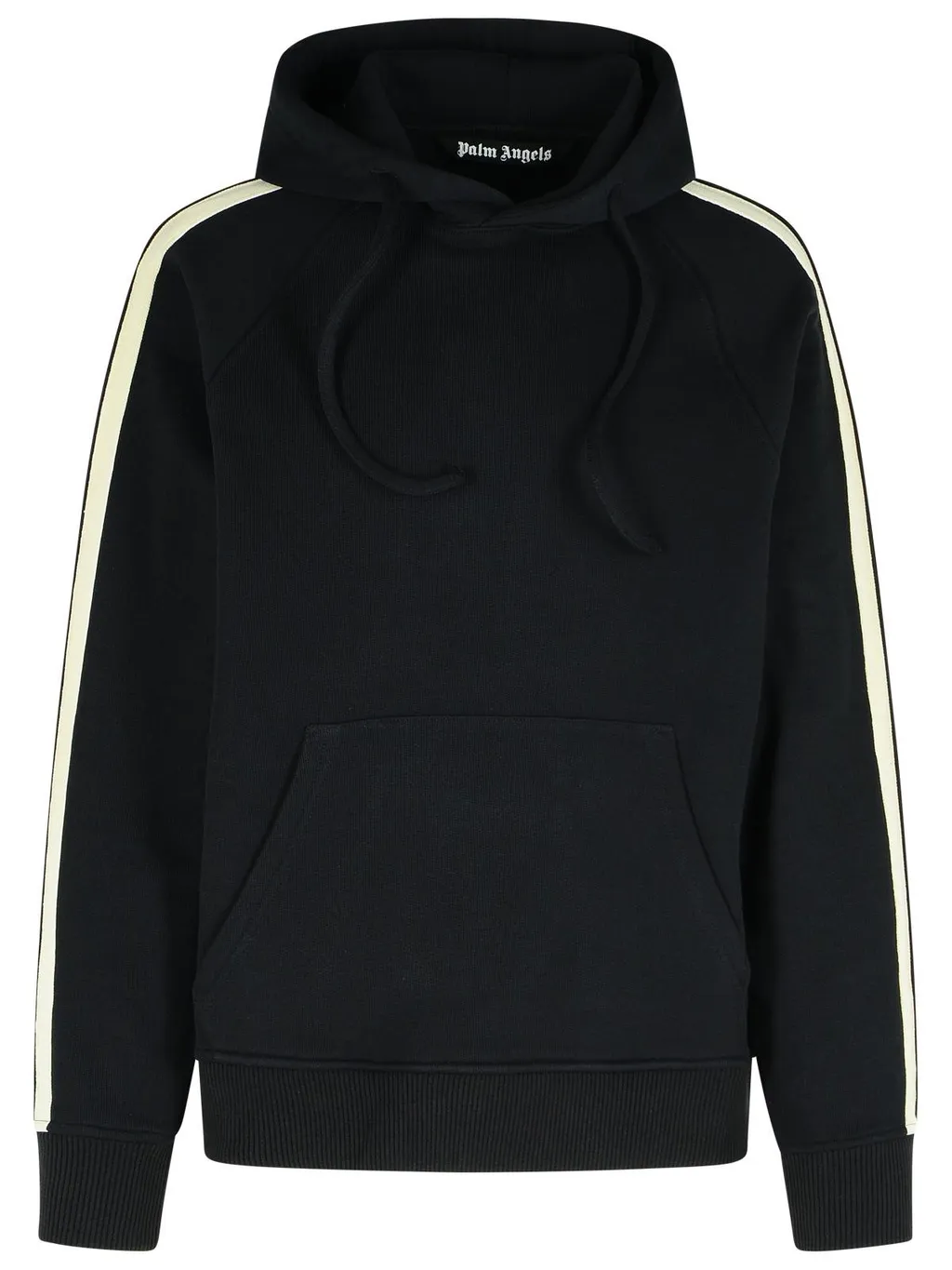 Palm Angels Curved Logo Printed Hoodie