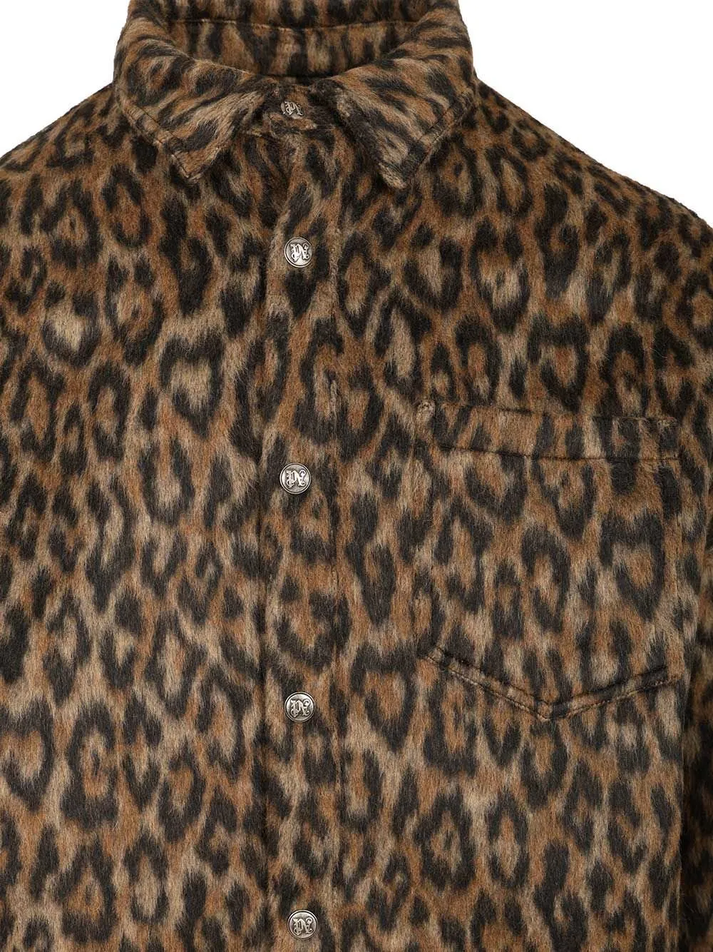 Palm Angels Leopard Printed Shirt