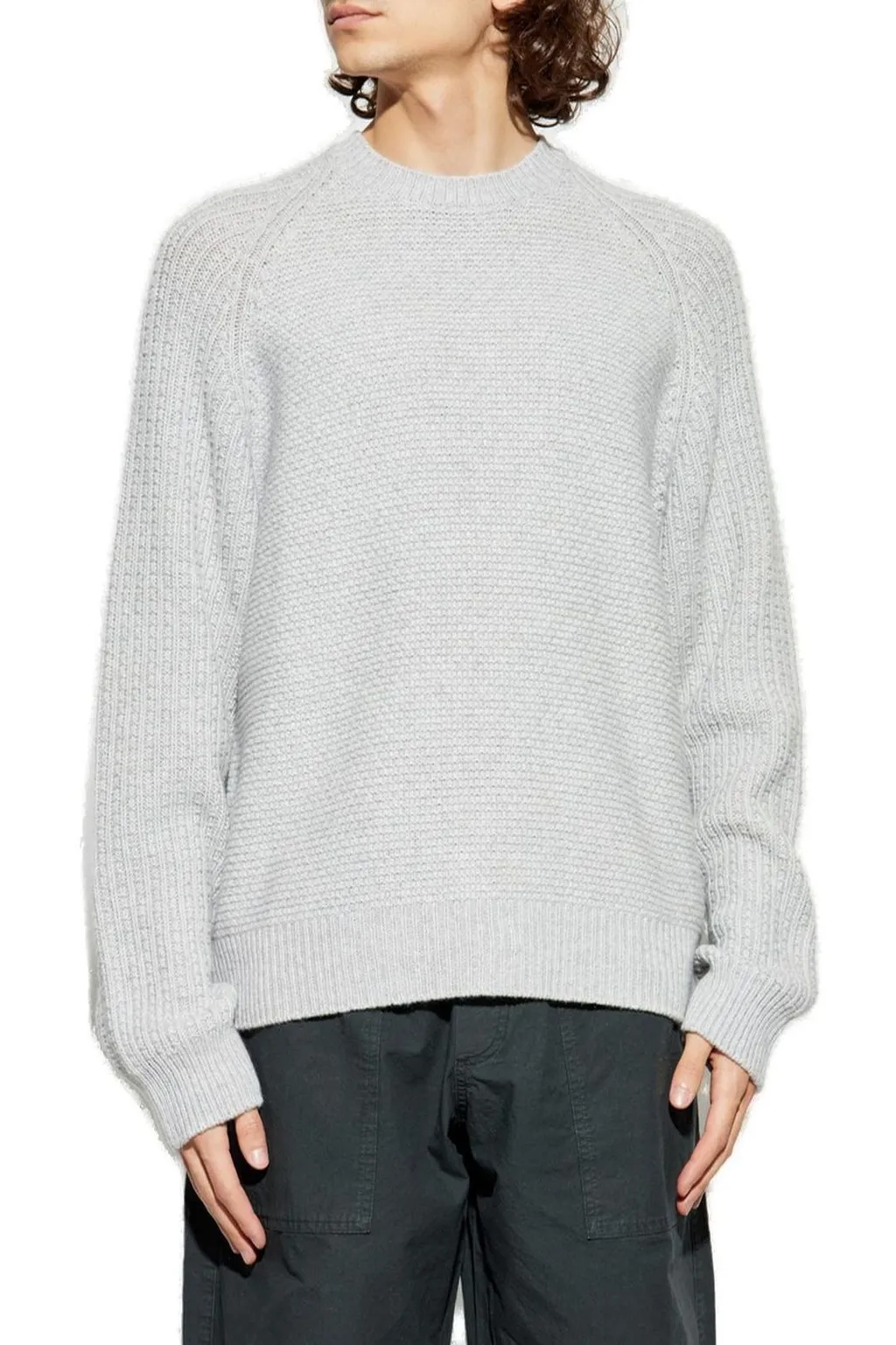 Palm Angels Curved Logo Knitted Jumper