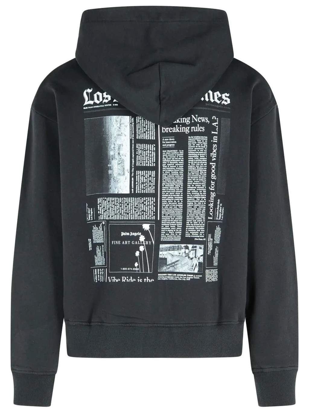 Palm Angels Logo Printed Zipped Hoodie