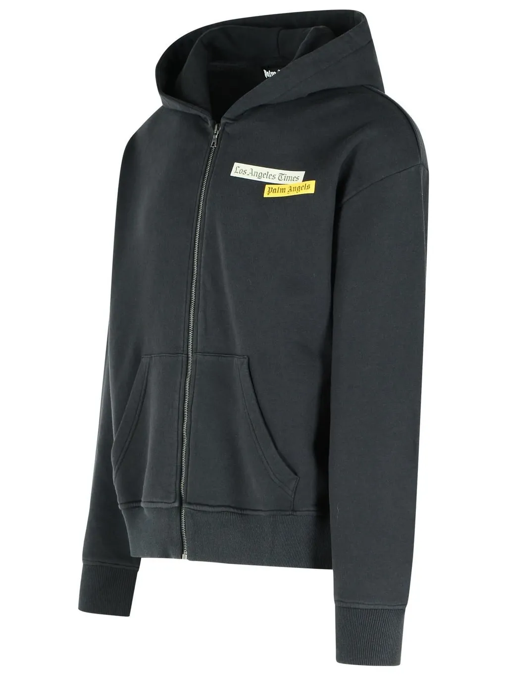 Palm Angels Logo Printed Zipped Hoodie