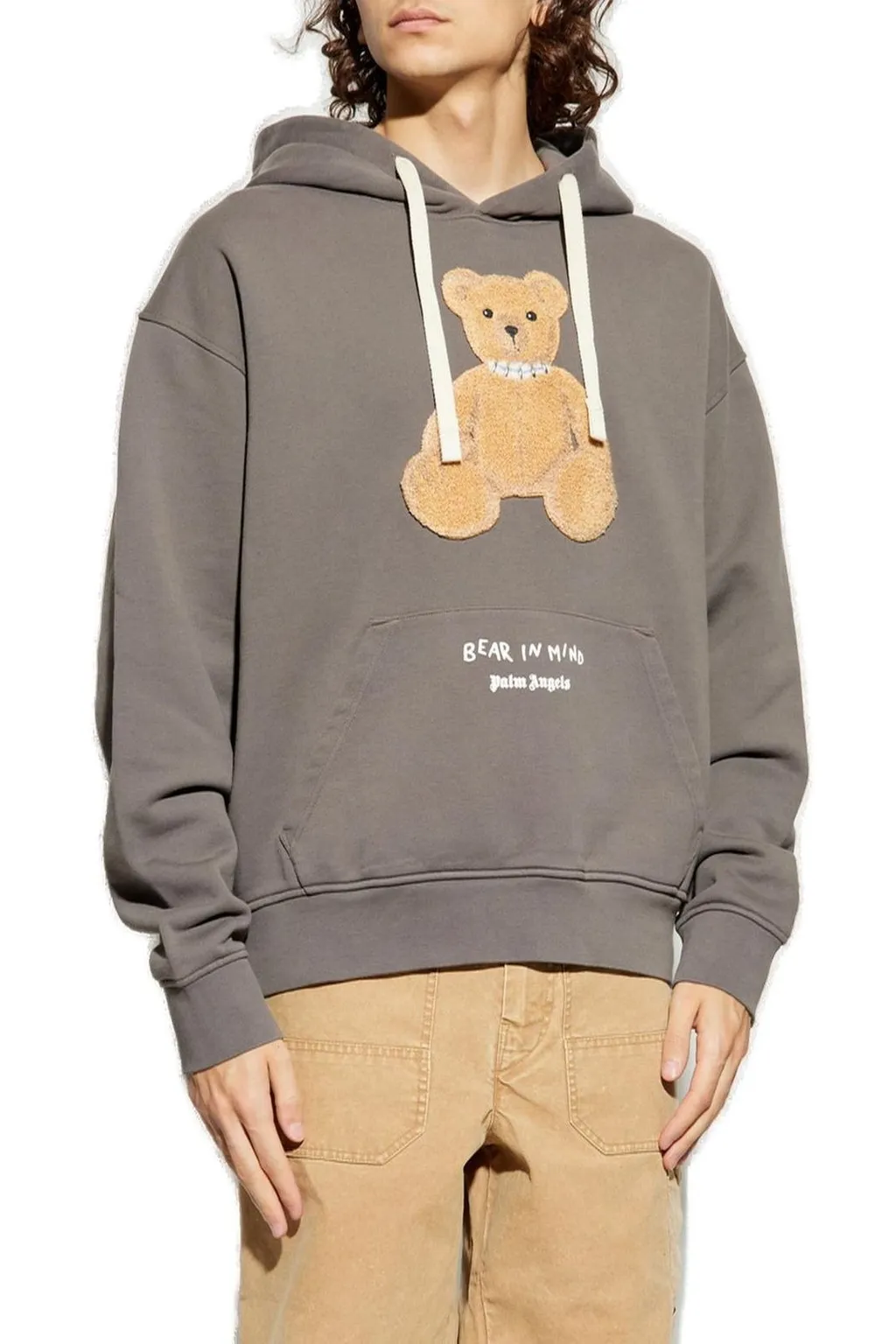 Palm Angels Teddy Bear Motif Hoodie