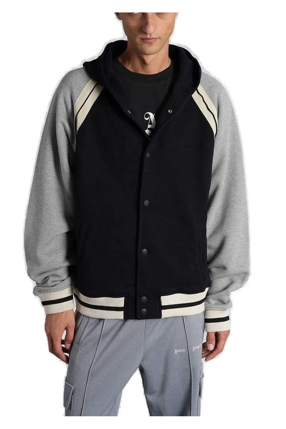 Palm Angels Curved Logo Bomber Jacket
