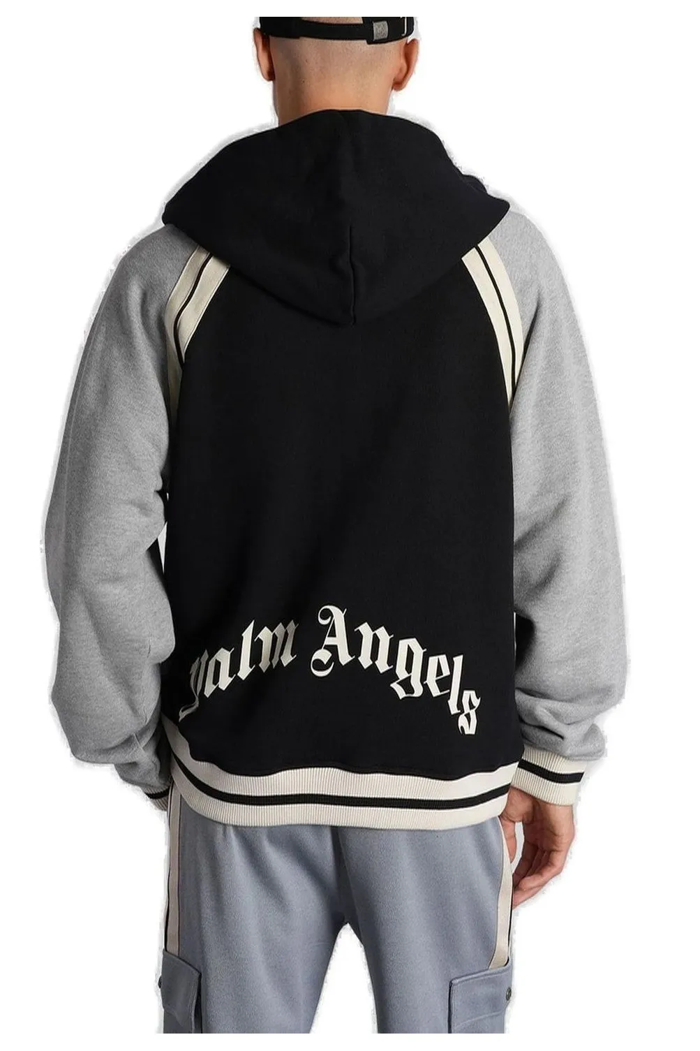 Palm Angels Curved Logo Bomber Jacket