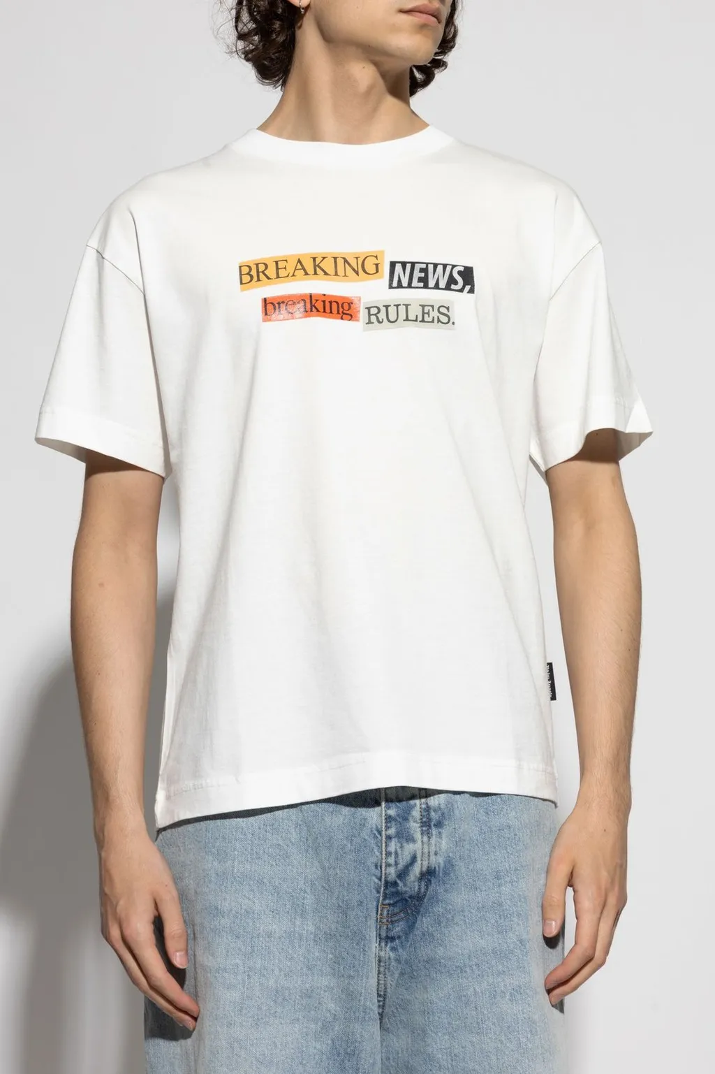 Palm Angels Slogan Printed Crewneck T-Shirt