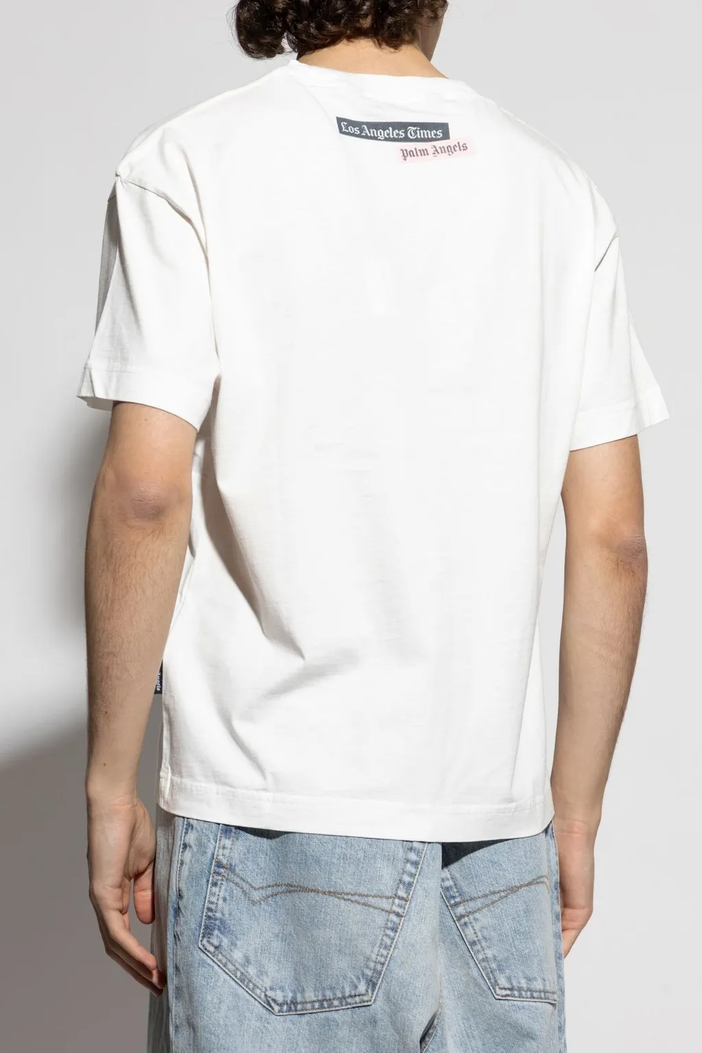 Palm Angels Slogan Printed Crewneck T-Shirt