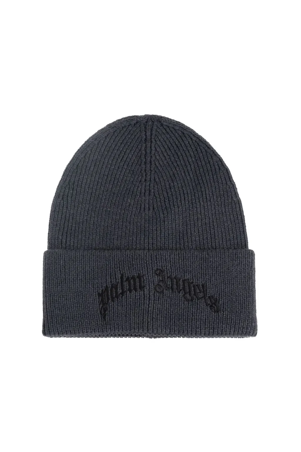 Palm Angels Logo Embroidered Knitted Beanie