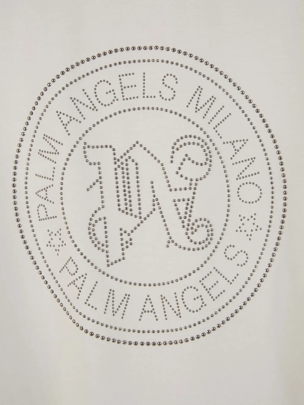 Palm Angels Milano Stud Embellished Crewneck T-Shirt