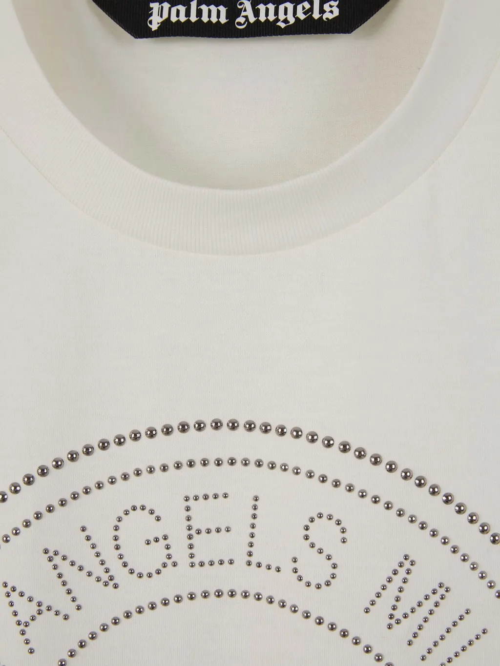Palm Angels Milano Stud Embellished Crewneck T-Shirt