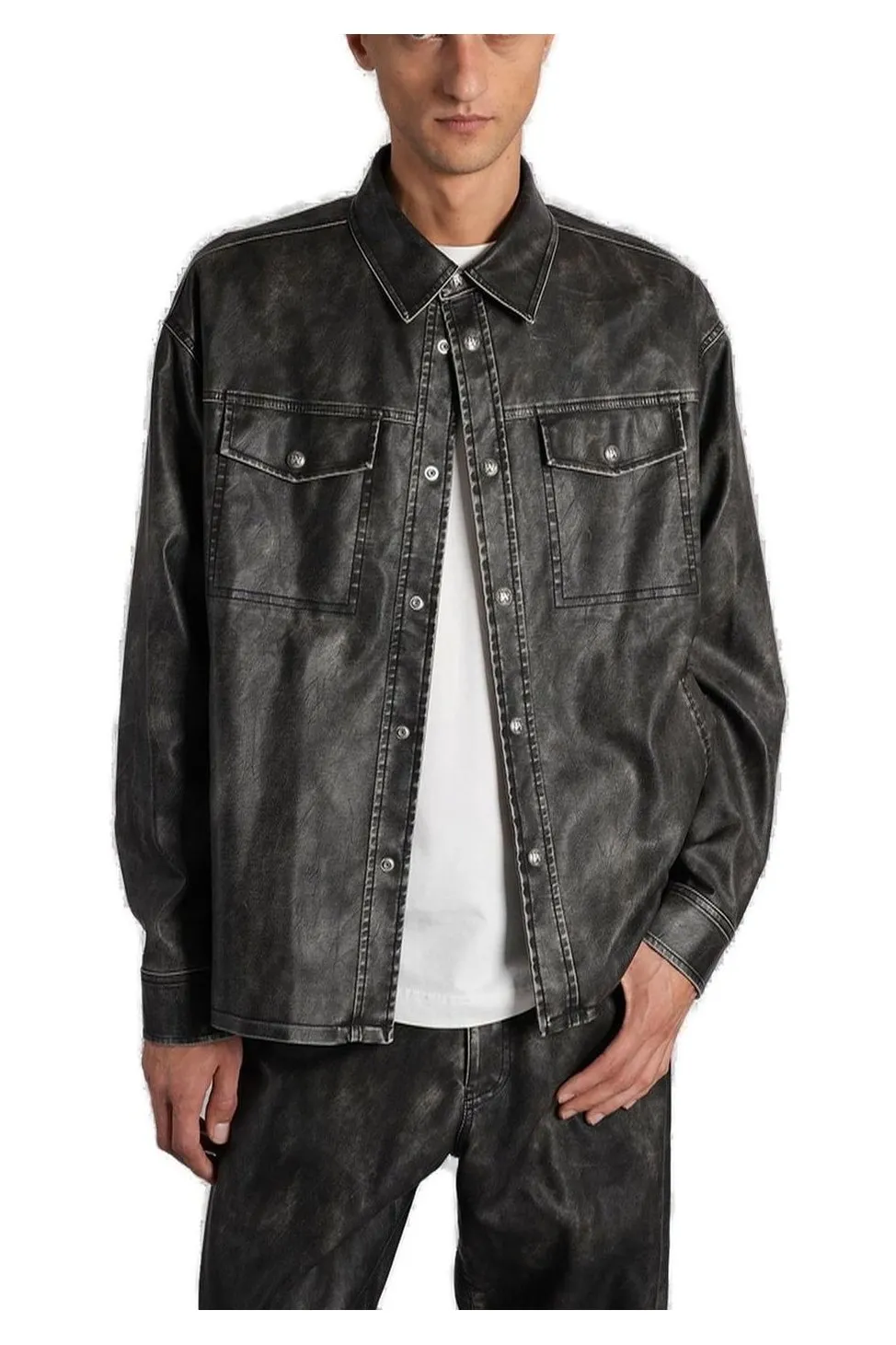 Palm Angels Chest Pocket Long-Sleeved Shirt