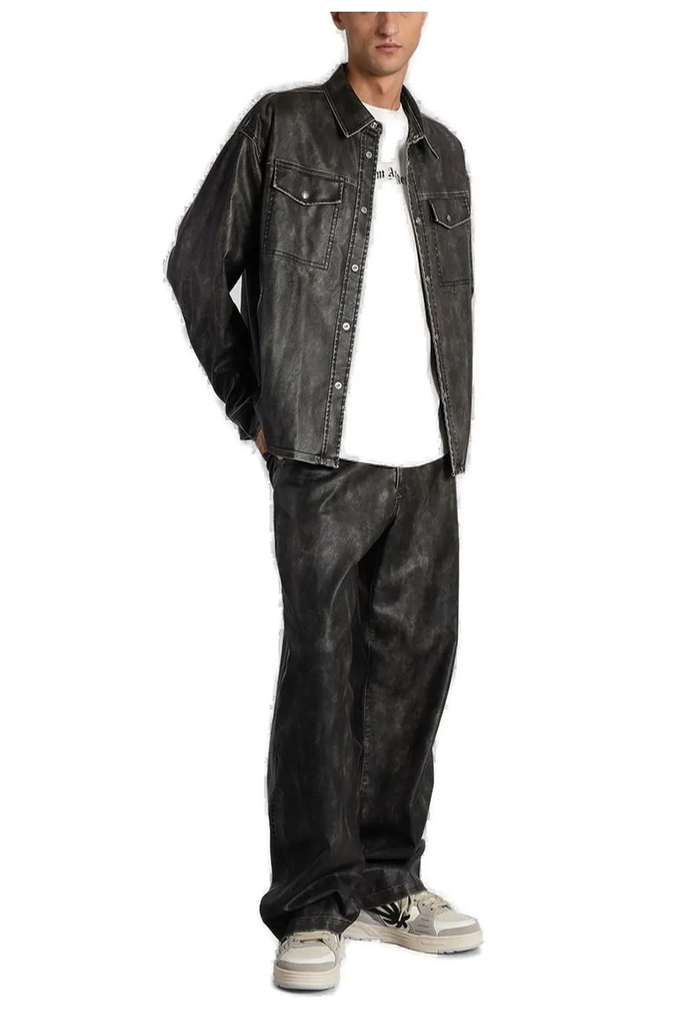 Palm Angels Chest Pocket Long-Sleeved Shirt