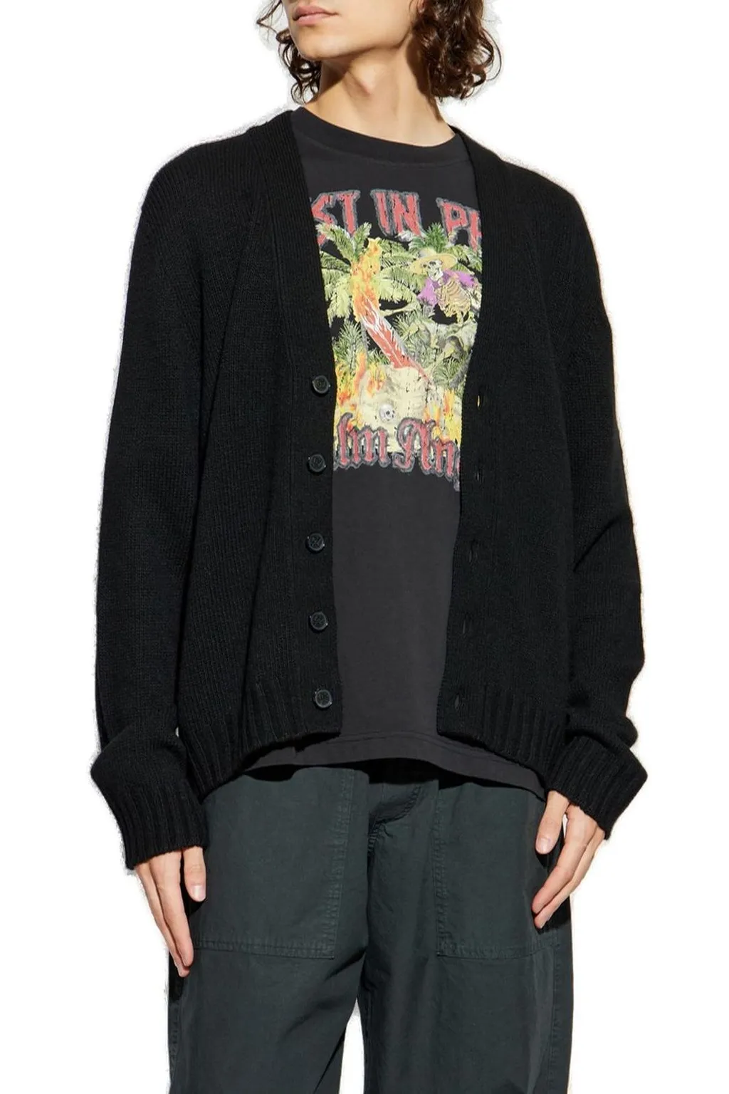 Palm Angels V-Neck Cardigan